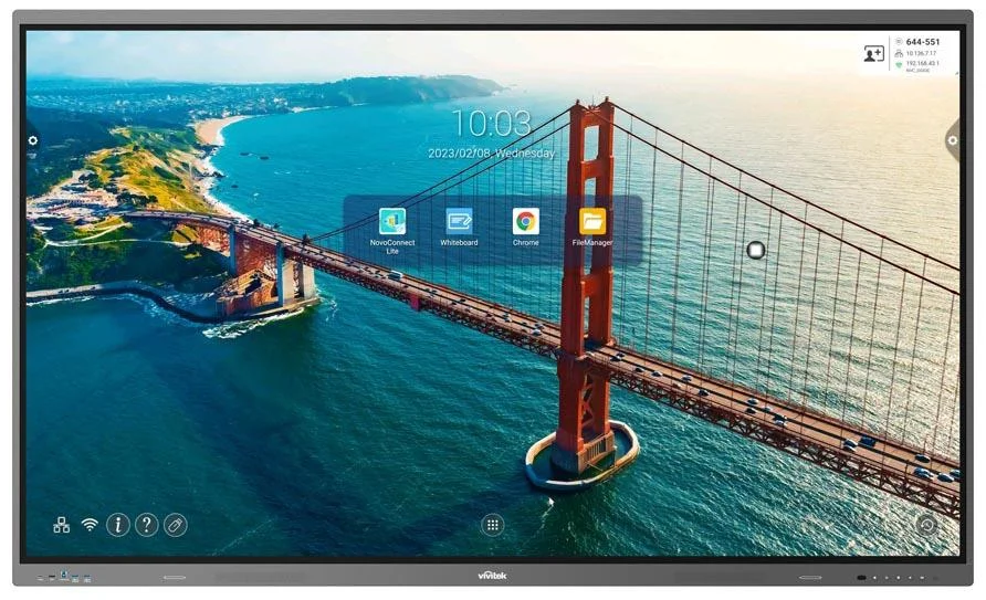 Écran interactif Vivitek NovoTouch BK652i